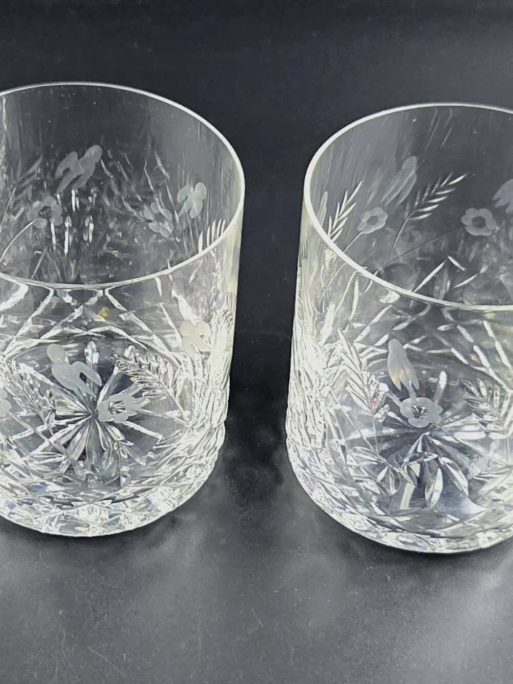 Vintage Rogaska Gallia - Double Old Fashioned Glasses - Set of 2 - Discontinued
